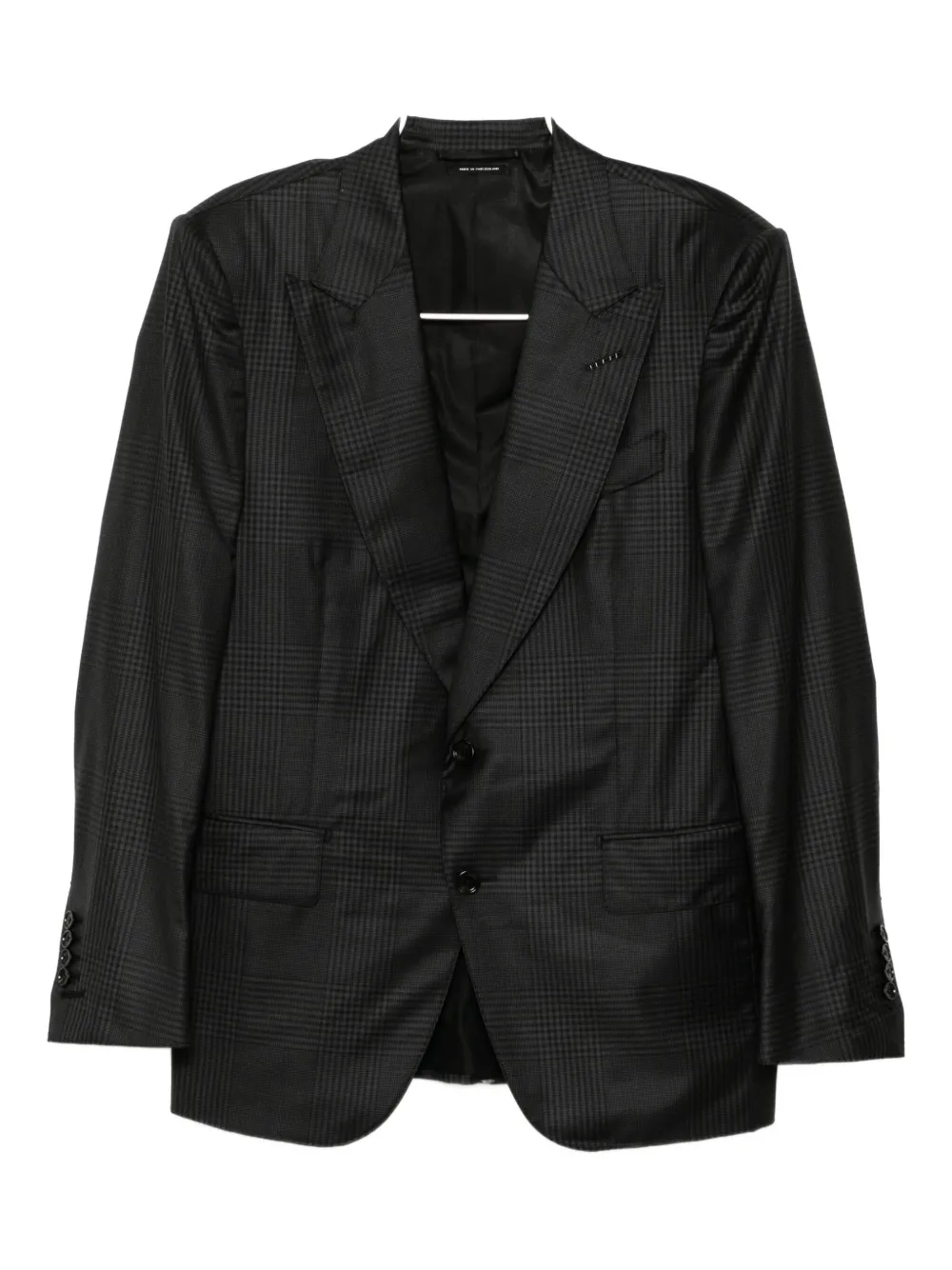 Клетчатый однобортный костюм TOM FORD, черный
Клетчатый однобортный костюм TOM FORD, черный