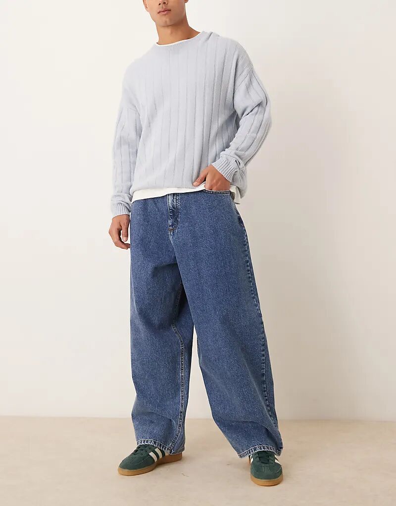 Широкие джинсы-баллоны ASOS DESIGN в средне-синем цвете
Широкие джинсы-баллоны ASOS DESIGN в средне-синем цвете