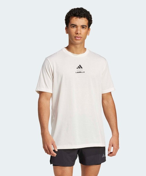 Футболка с коротким рукавом, графический принт LES MILLS Adidas, белый
Футболка с коротким рукавом, графический принт LES MILLS Adidas, белый