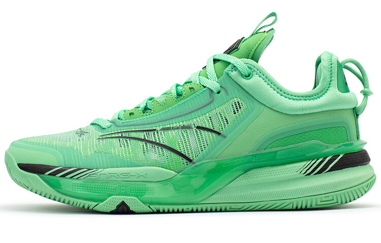 Баскетбольные кроссовки DVD1 мужские с низким верхом зеленые/черные 361°