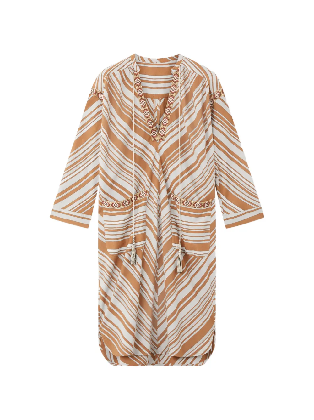 Миди-платье Afsar с геометрическими полосками Fortela, бежевый
Миди-платье Afsar с геометрическими полосками Fortela, бежевый