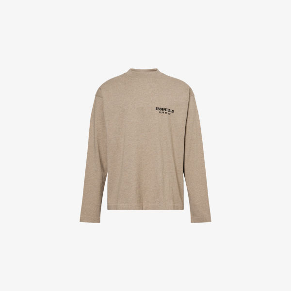 Футболка Fear Of God Essentials с логотипом, бежево-коричневый 
Футболка Fear Of God Essentials с логотипом, бежево-коричневый