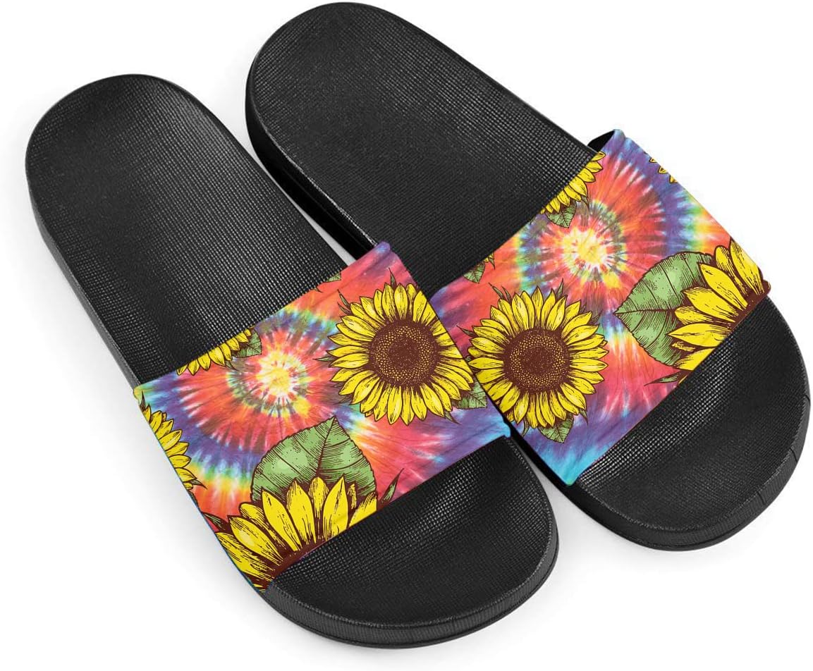 Тапочки Howilath с оригинальным узором для женщин и мужчин, нескользящие шлепанцы с одной лямкой, открытый носок, мягкая подошва, плоские сандалии, Tie-dye Rainbow Sunflowers
Тапочки Howilath с оригинальным узором для женщин и мужчин, нескользящие шлепанцы с одной лямкой, открытый носок, мягкая подошва, плоские сандалии, Tie-dye Rainbow Sunflowers