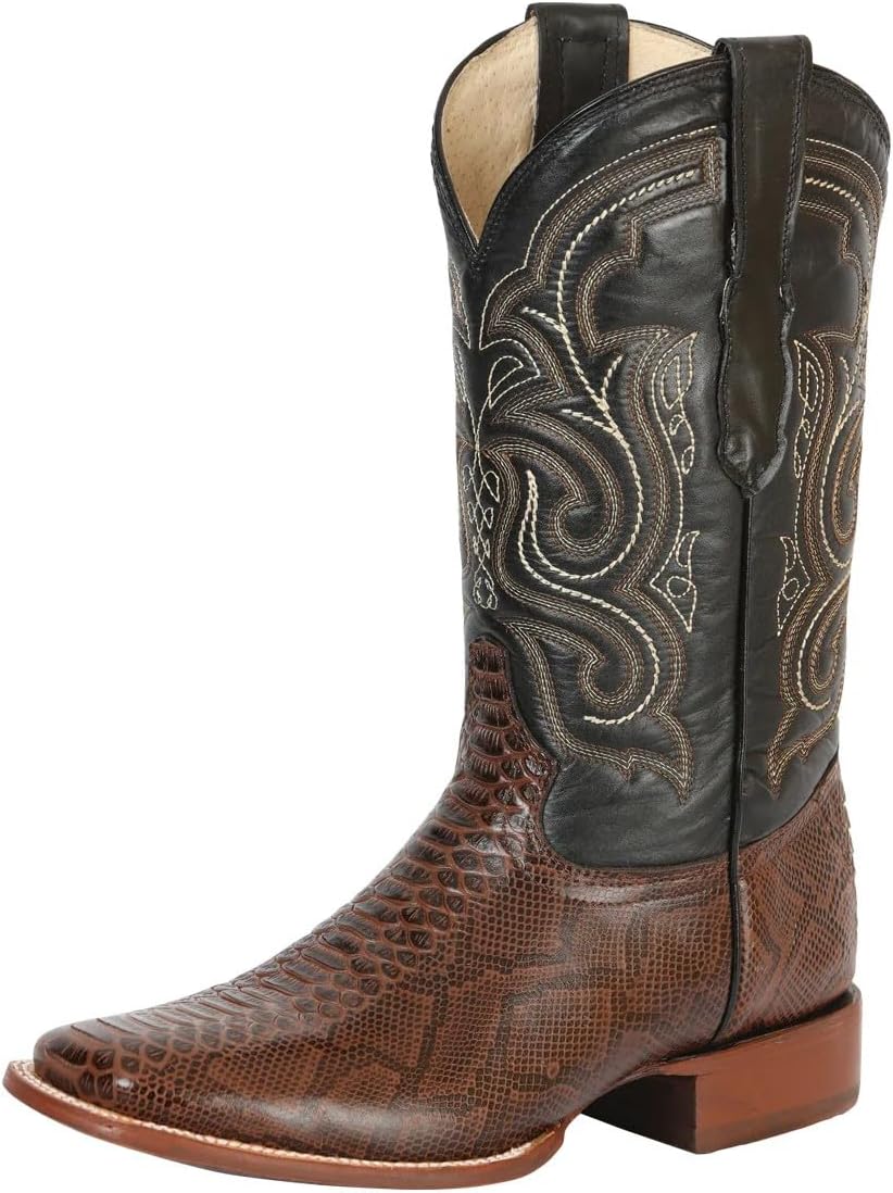 Мужские вестерн-ботинки El General в стиле ковбой, имитация кожи питона, коричневые Generic
Мужские вестерн-ботинки El General в стиле ковбой, имитация кожи питона, коричневые Generic