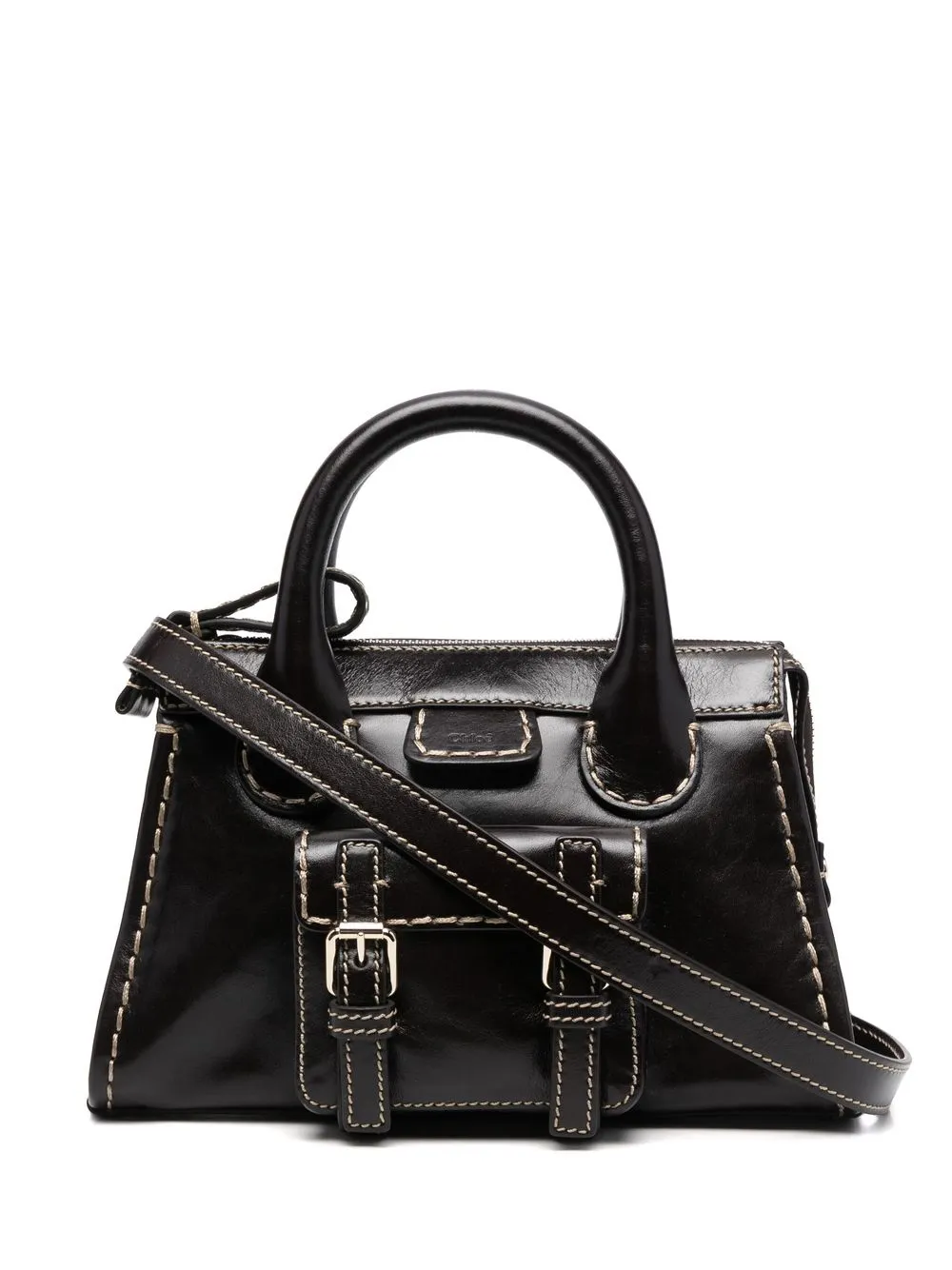 Сумка-тоут с нашивкой-логотипом Chloé, коричневый
Сумка-тоут с нашивкой-логотипом Chloé, коричневый