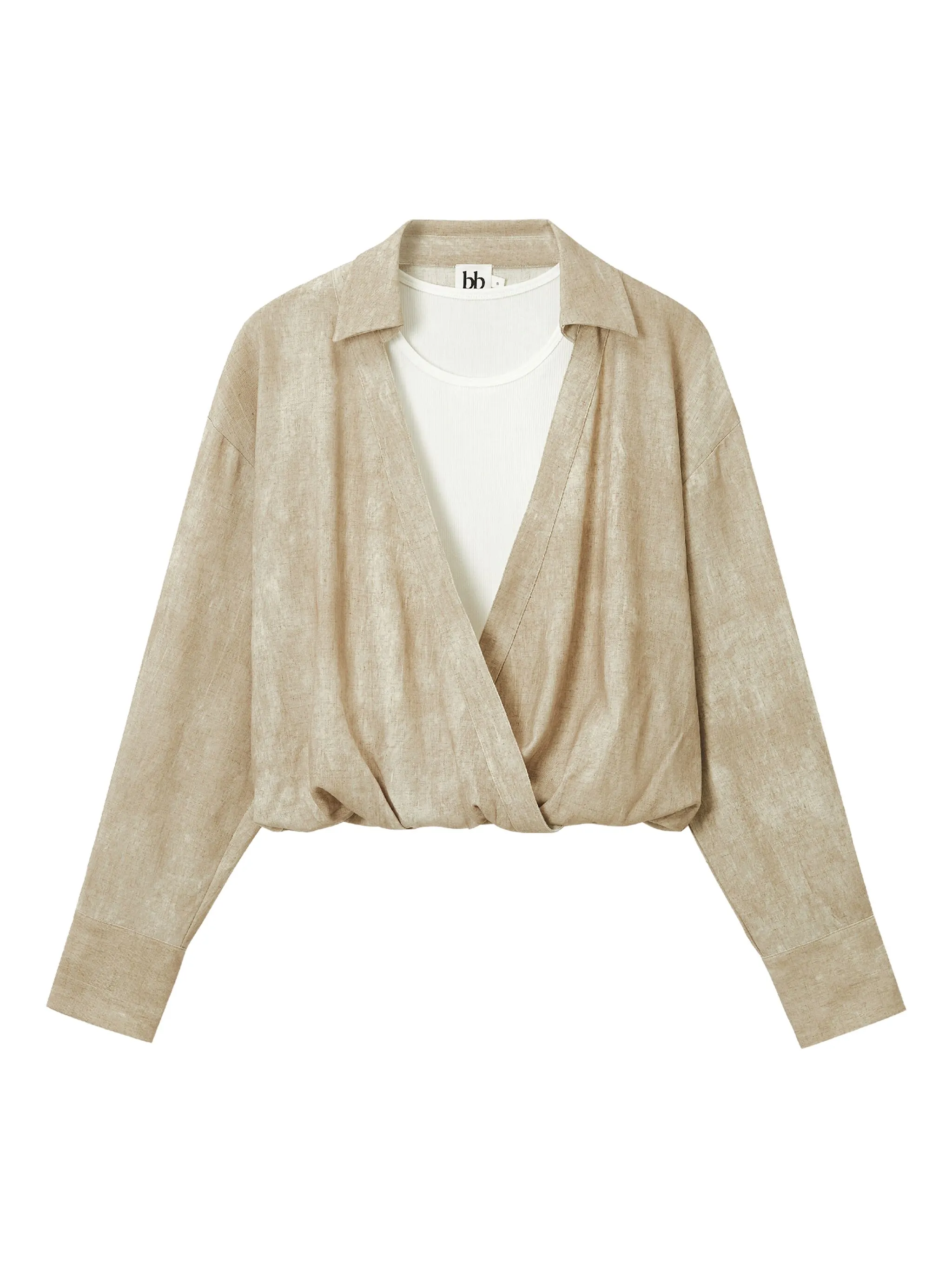 Топ с запахом B+Ab, бежевый
Топ с запахом B+Ab, бежевый