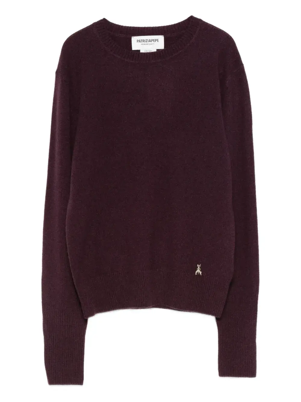 Кашемировый свитер с логотипом Patrizia Pepe, фиолетовый
Кашемировый свитер с логотипом Patrizia Pepe, фиолетовый