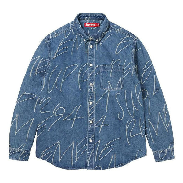 Рубашка fw23 week 8 handwriting jacquard denim shirt 'blue' Supreme, синий
Рубашка fw23 week 8 handwriting jacquard denim shirt 'blue' Supreme, синий