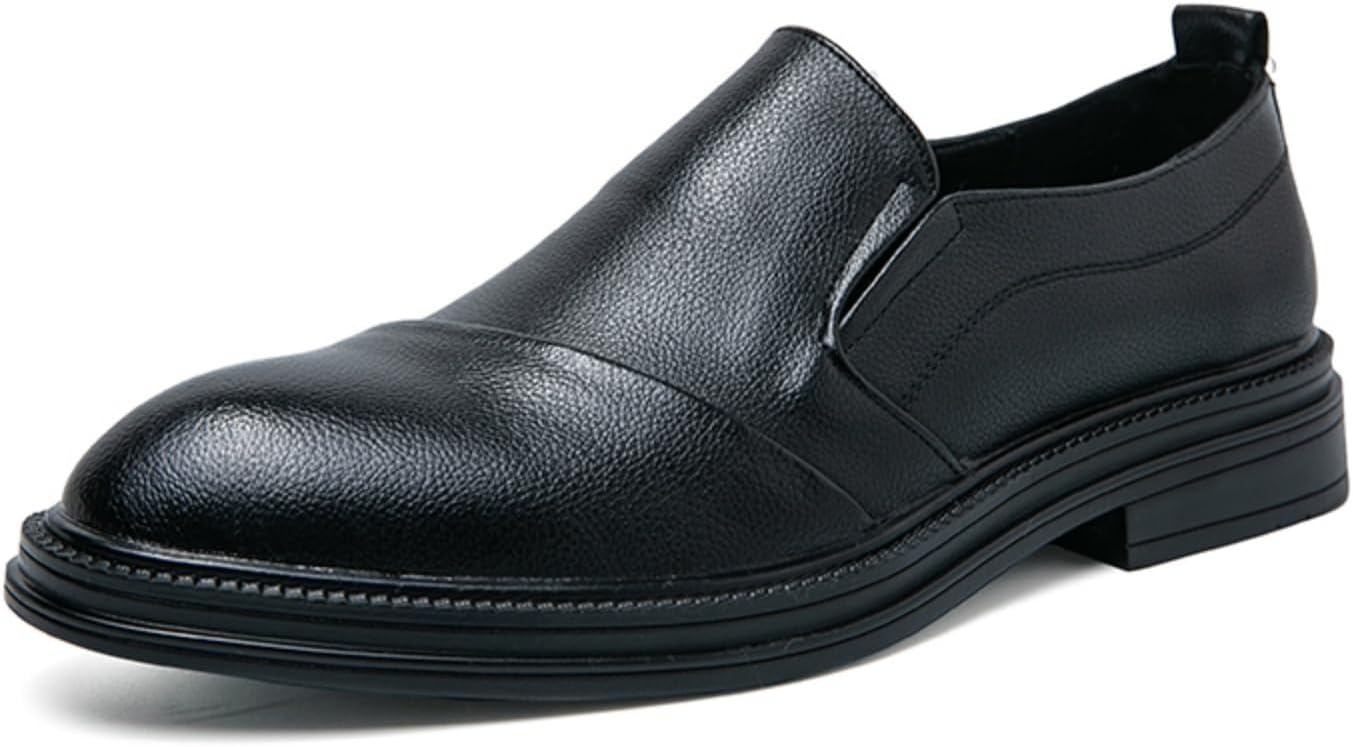 Мужские классические лоферы из натуральной кожи без шнурков, с плоским каблуком, заостренным носком, легкие и мягкие, формальные туфли для офиса, деловых встреч, выпускного, свадьбы и вечеринки Qwuieoin, черный
Мужские классические лоферы из натуральной кожи без шнурков, с плоским каблуком, заостренным носком, легкие и мягкие, формальные туфли для офиса, деловых встреч, выпускного, свадьбы и вечеринки Qwuieoin, черный