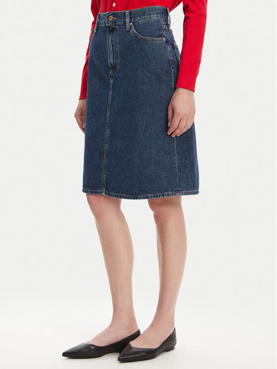 Юбка из денима прямого кроя WW0WW45666 Tommy Hilfiger, синий
Юбка из денима прямого кроя WW0WW45666 Tommy Hilfiger, синий