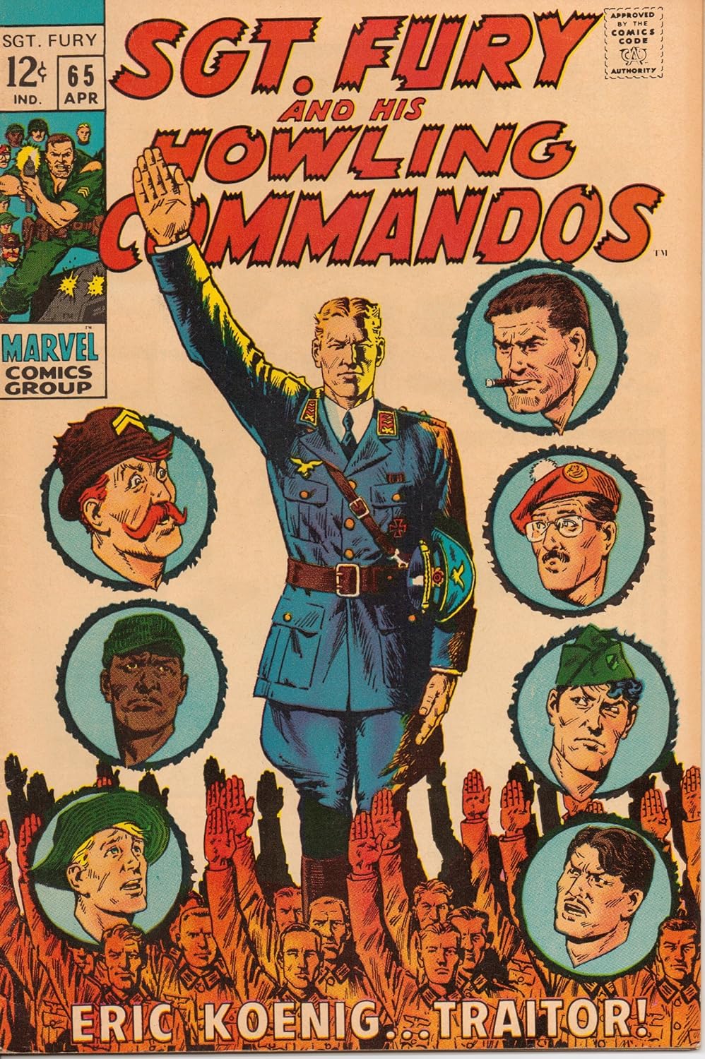 Sgt. Fury and His Howling Commandos #65 "Blood is Thicker!" (Marvel Comics)
Sgt. Fury and His Howling Commandos #65 "Blood is Thicker!" (Marvel Comics)