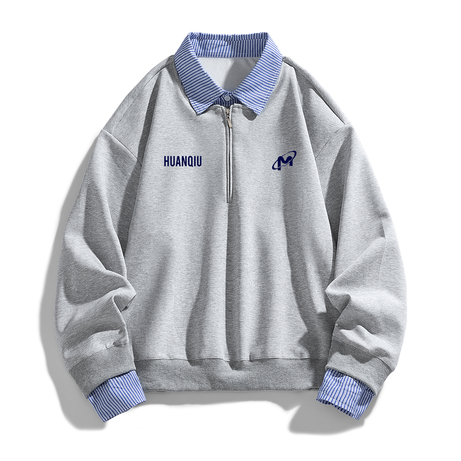 Свитшот Unisex Lapel Moderate Mock Two Piece HUANQIU, светло-серый
Свитшот Unisex Lapel Moderate Mock Two Piece HUANQIU, светло-серый