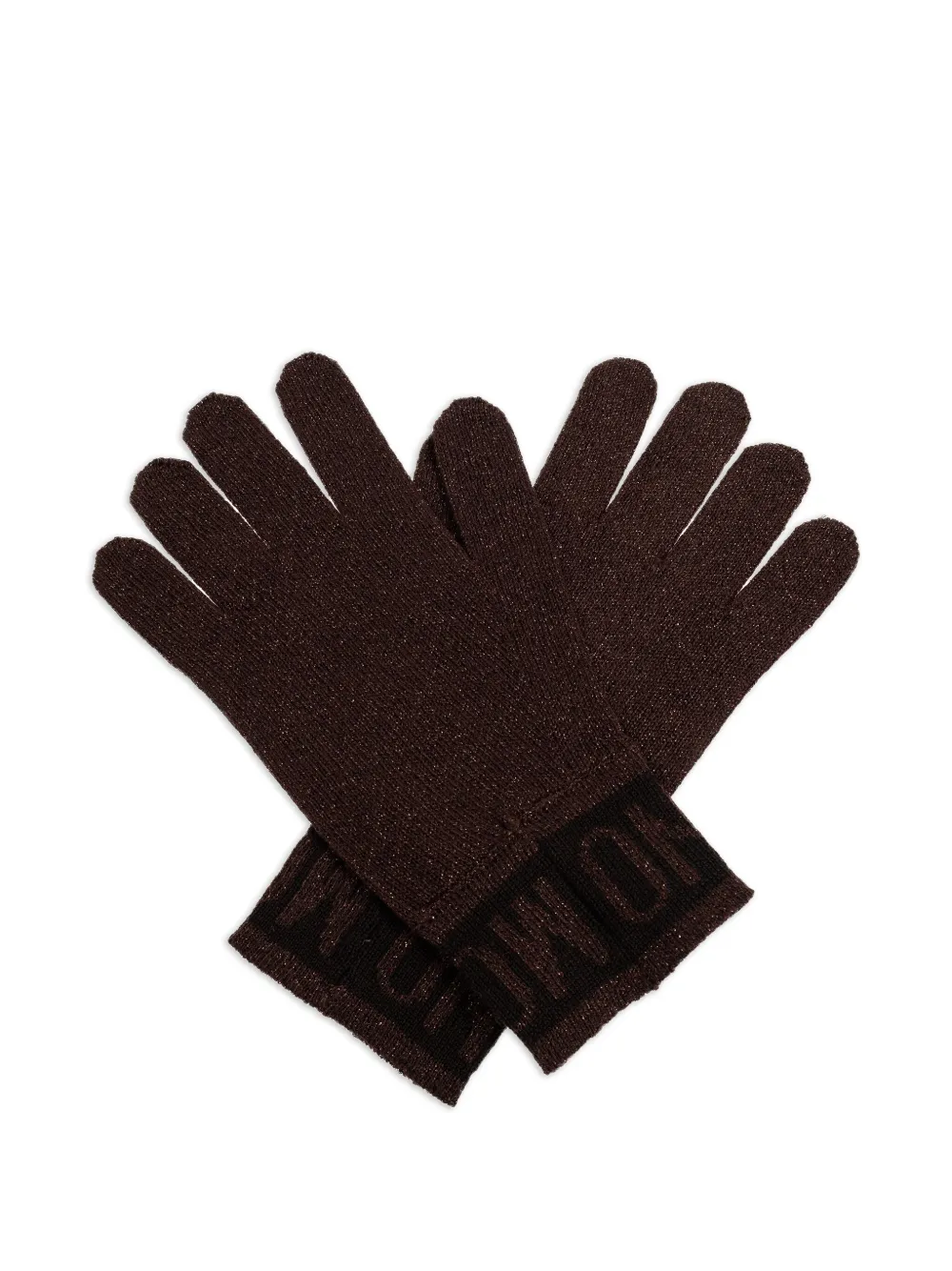 Перчатки с блестящим эффектом и логотипом Moschino, коричневый
Перчатки с блестящим эффектом и логотипом Moschino, коричневый
