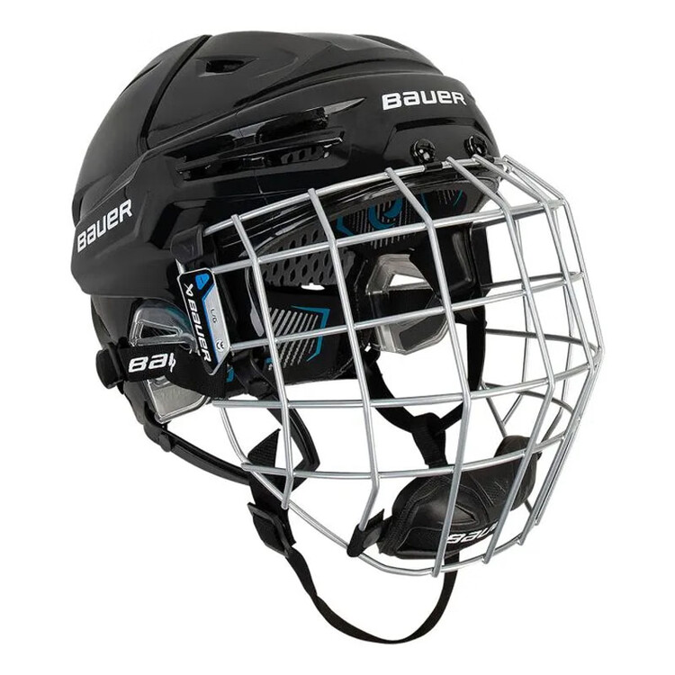 BAUER Новый хоккейный шлем RE-AKT70, промежуточный, с железной сеткой, черный, размер M, с маской
BAUER Новый хоккейный шлем RE-AKT70, промежуточный, с железной сеткой, черный, размер M, с маской