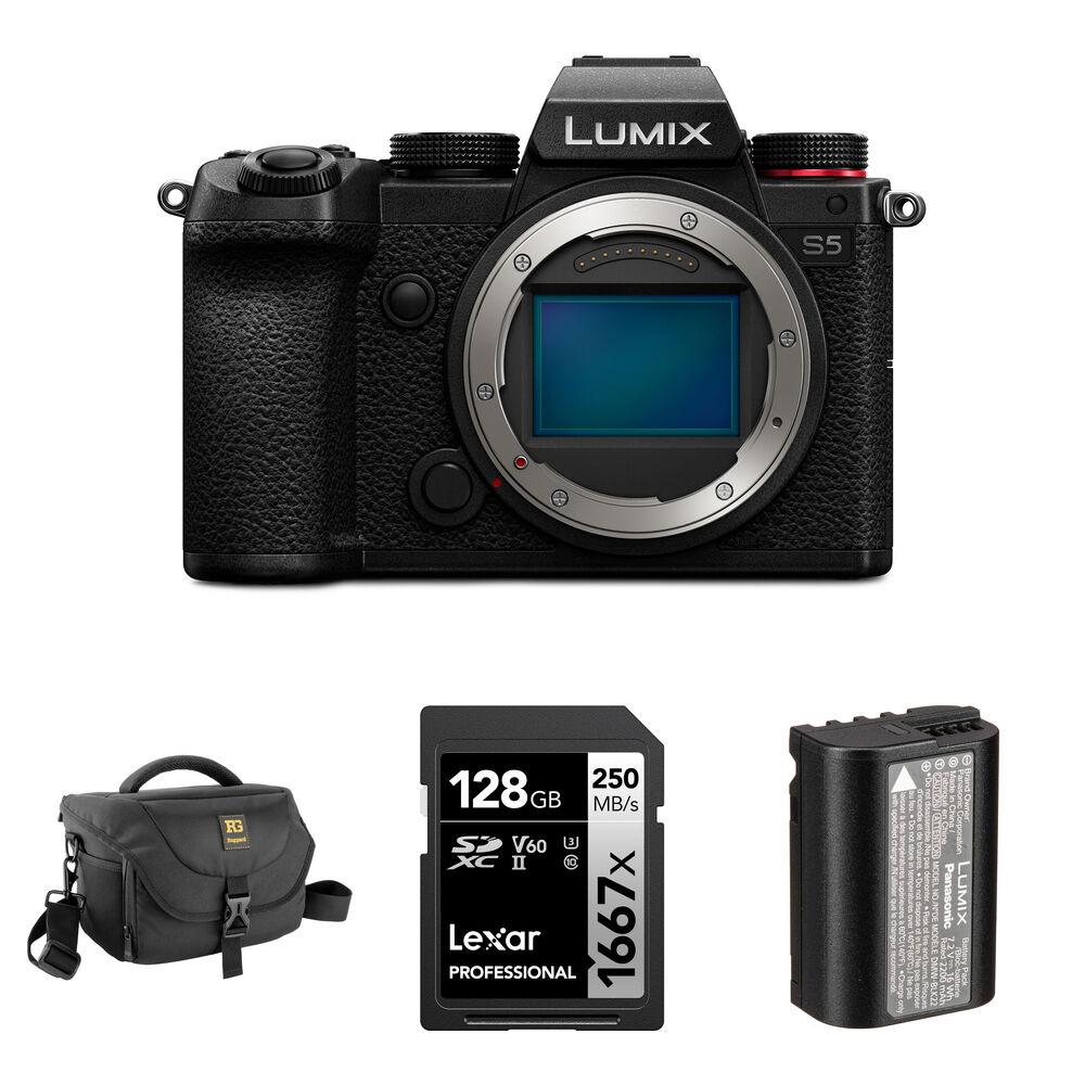 Беззеркальная камера Panasonic Lumix S5 Mirrorless Camera with Essentials+ Kit
Беззеркальная камера Panasonic Lumix S5 Mirrorless Camera with Essentials+ Kit