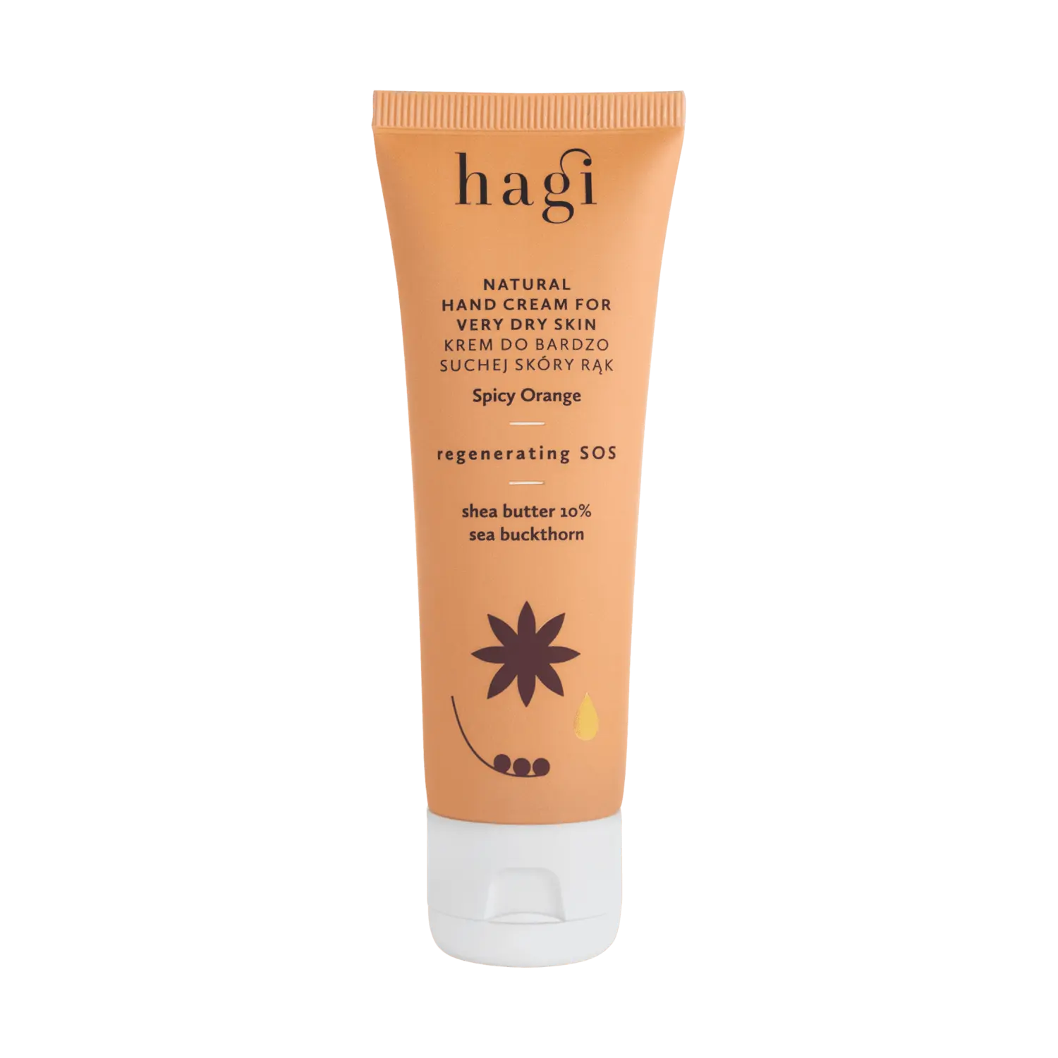 Регенерирующий крем для рук Hagi Korzenna Pomarańcza, 50 мл
Регенерирующий крем для рук Hagi Korzenna Pomarańcza, 50 мл