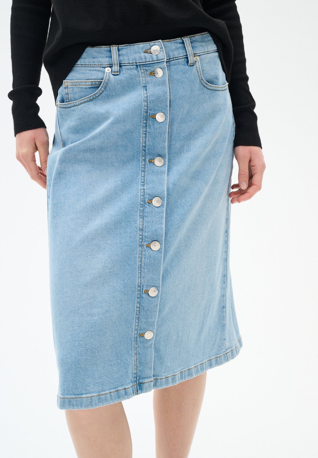 Джинсовая юбка SINDRA InWear, цвет Light Washed Denim
Джинсовая юбка SINDRA InWear, цвет Light Washed Denim