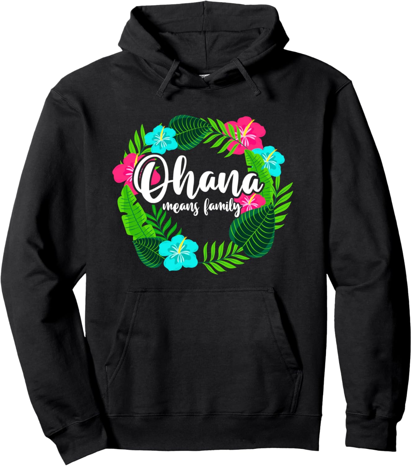 Ohana Means Family Hawaii - Толстовка с изображением гавайских цветов гибискуса Ohana Means Family Creationz, черный
Ohana Means Family Hawaii - Толстовка с изображением гавайских цветов гибискуса Ohana Means Family Creationz, черный