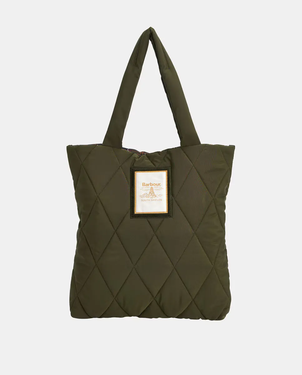 Стеганая однотонная сумка Barbour, зеленый
Стеганая однотонная сумка Barbour, зеленый