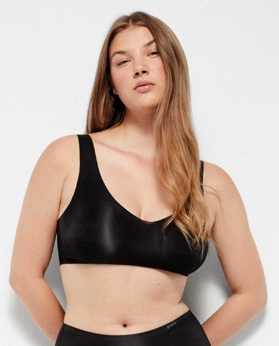 Съемный поролоновый бюстгальтер с эффектом второй кожи Gisela, черный
Съемный поролоновый бюстгальтер с эффектом второй кожи Gisela, черный