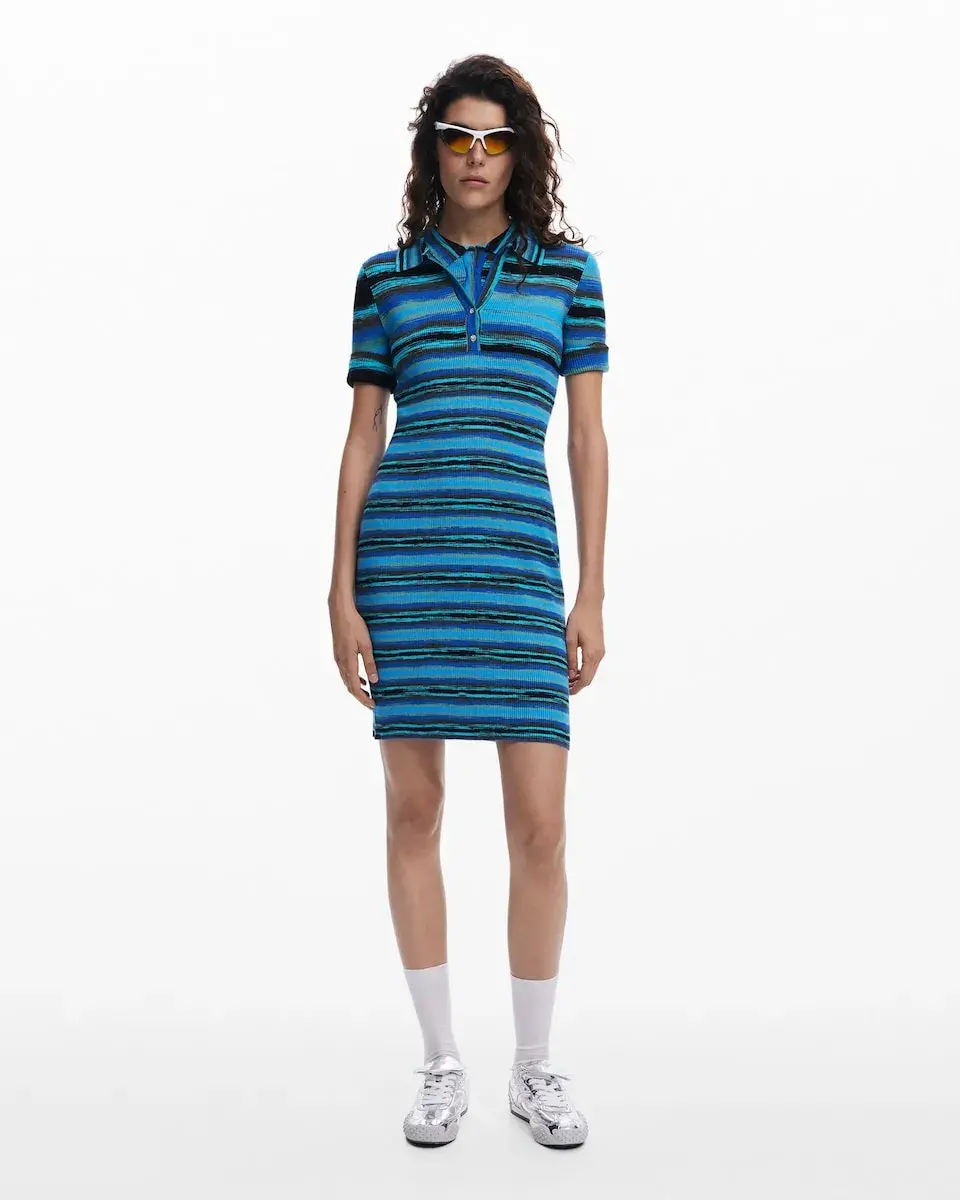 Платье в полоску Desigual, синий
Платье в полоску Desigual, синий