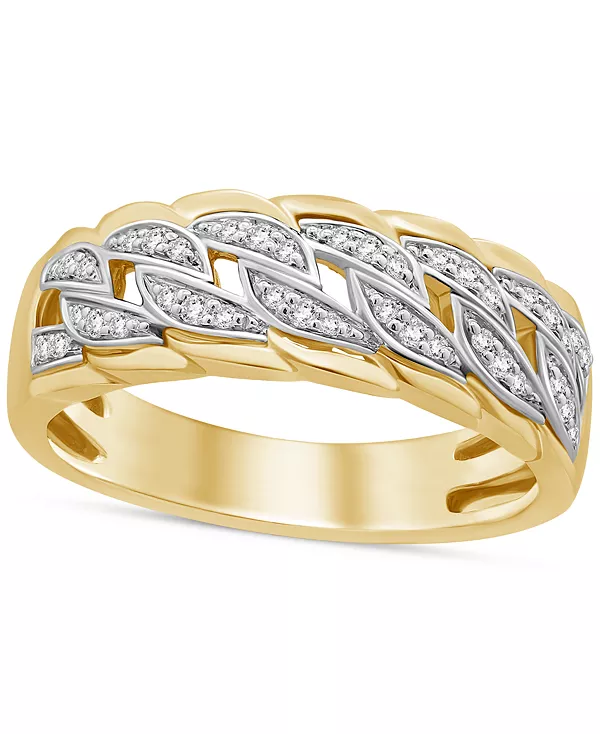 Мужское бриллиантовое звено цепи (1/5 карата) из стерлингового серебра с покрытием из 14-каратного золота Macy'S, gold
Мужское бриллиантовое звено цепи (1/5 карата) из стерлингового серебра с покрытием из 14-каратного золота Macy'S, gold