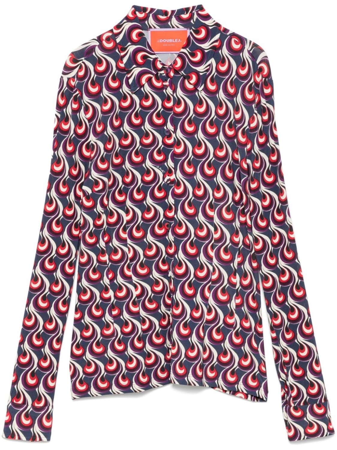 La DoubleJ рубашка с геометричным принтом, синий
La DoubleJ рубашка с геометричным принтом, синий