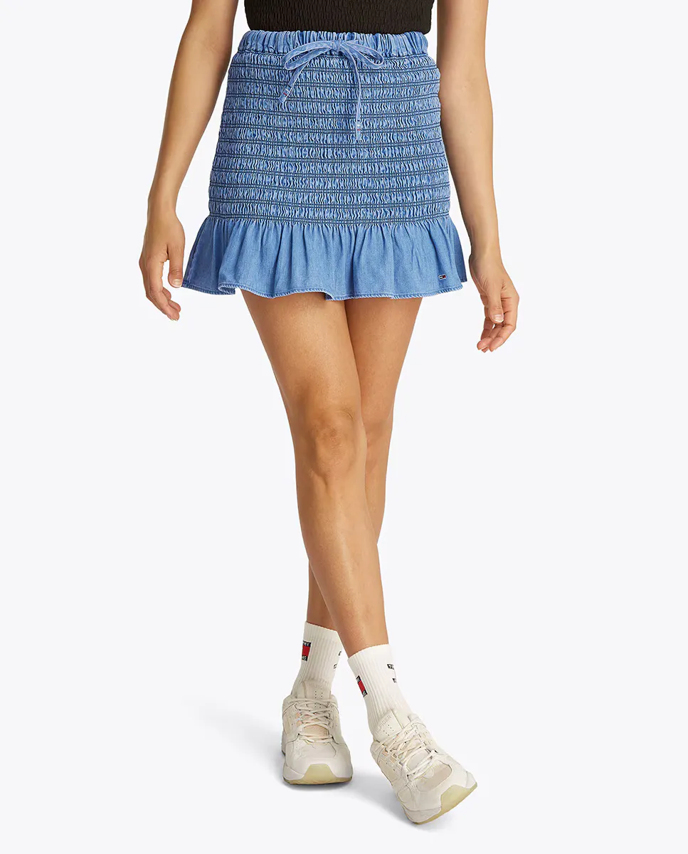 Юбка женская из шамбре Tommy Jeans, синий
Юбка женская из шамбре Tommy Jeans, синий
