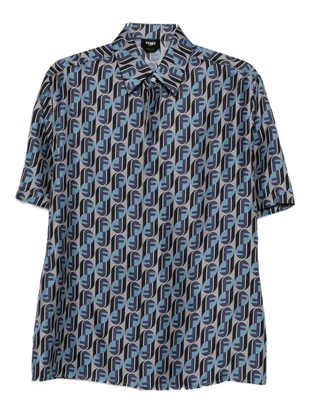 Шелковая рубашка с логотипом FENDI, серый
Шелковая рубашка с логотипом FENDI, серый