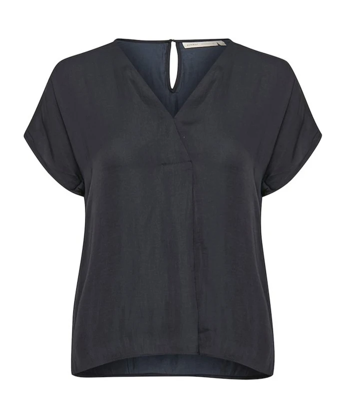 Темно топ с короткими рукавами и V образным вырезом. Inwear, синий
Темно топ с короткими рукавами и V образным вырезом. Inwear, синий