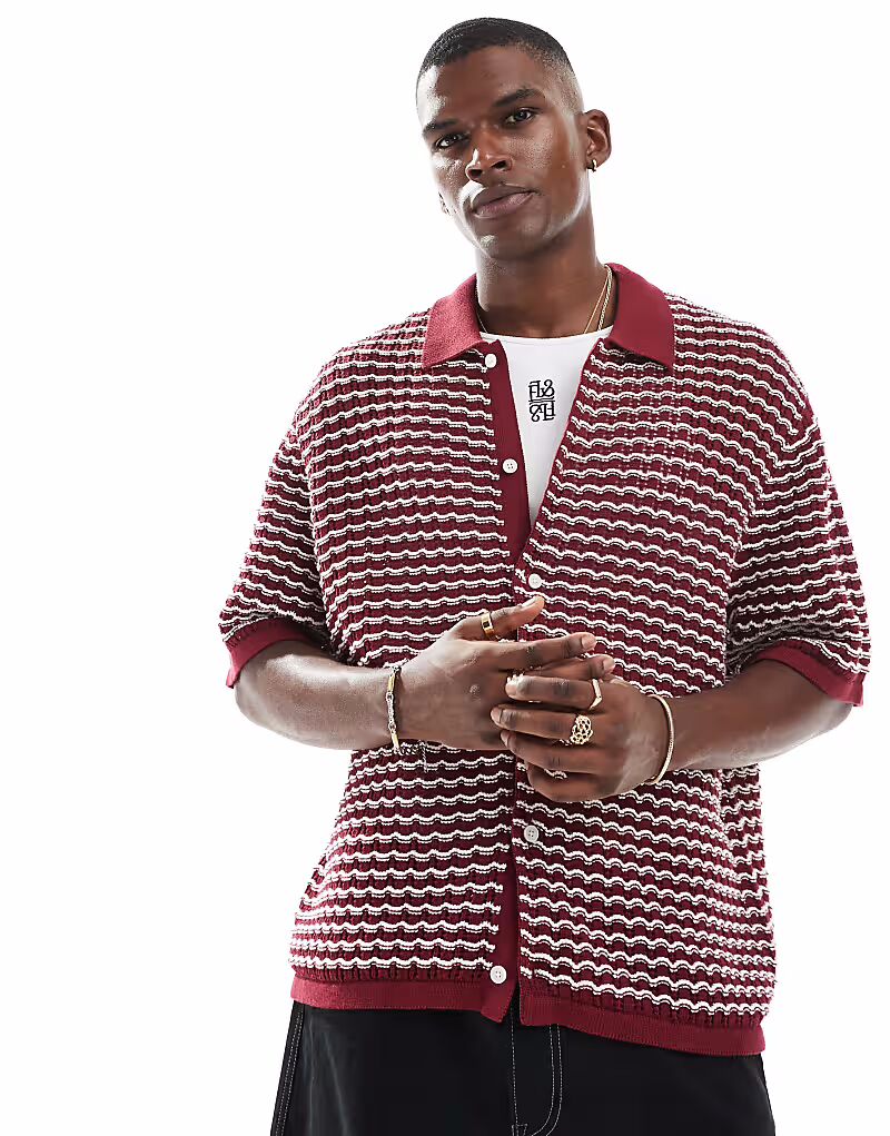 Jack & Jones крючком пуговицы через поло красного цвета
Jack & Jones крючком пуговицы через поло красного цвета