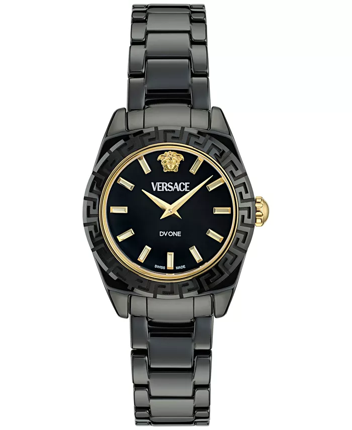 Женские швейцарские часы Swiss DV One Mini с черным керамическим браслетом, 28 мм Versace
Женские швейцарские часы Swiss DV One Mini с черным керамическим браслетом, 28 мм Versace