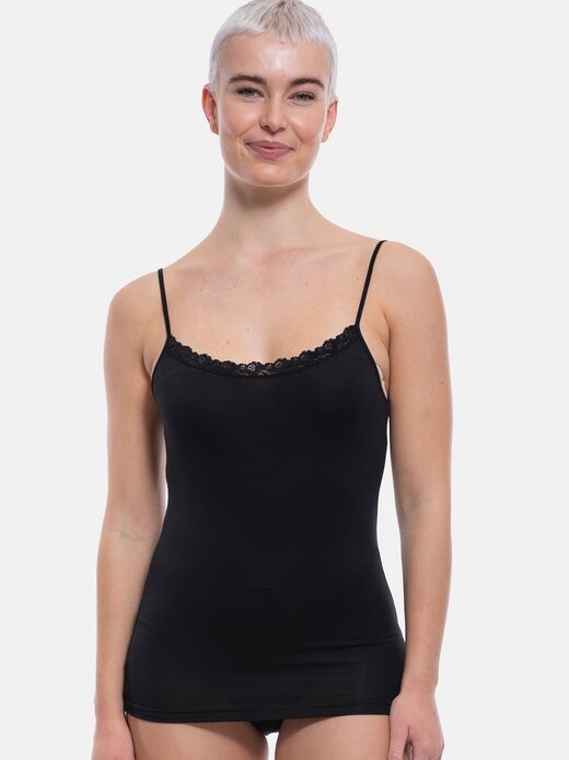 Топ для спагетти, 2 уютных упаковки Nina Von C., черный
Топ для спагетти, 2 уютных упаковки Nina Von C., черный