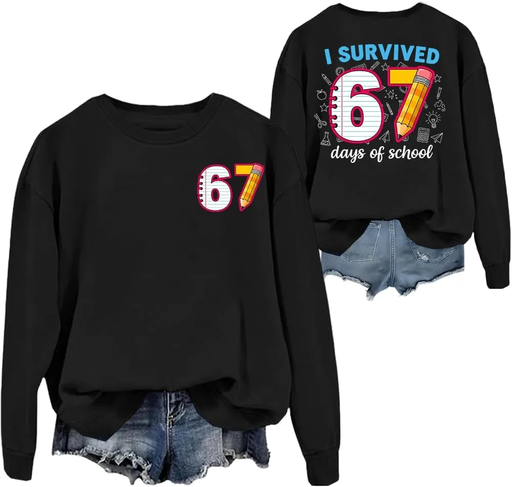 Толстовка I Survived 67 Days Of School NACJOM
Толстовка I Survived 67 Days Of School NACJOM