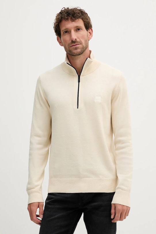 Свитер с добавлением шерсти Boss Orange, бежевый
Свитер с добавлением шерсти Boss Orange, бежевый