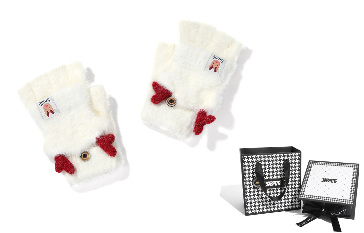 Вязаные перчатки для женщин Xxoff, экрю (houndstooth box)
Вязаные перчатки для женщин Xxoff, экрю (houndstooth box)