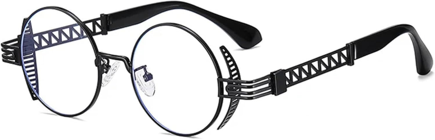 Ретро круглые панк-солнцезащитные очки для женщин, модные, с прозрачными линзами, защита от УФ-излучения UV400, для мужчин, уникальные, с полой металлической оправой TVTBBVV, Black Clear
Ретро круглые панк-солнцезащитные очки для женщин, модные, с прозрачными линзами, защита от УФ-излучения UV400, для мужчин, уникальные, с полой металлической оправой TVTBBVV, Black Clear