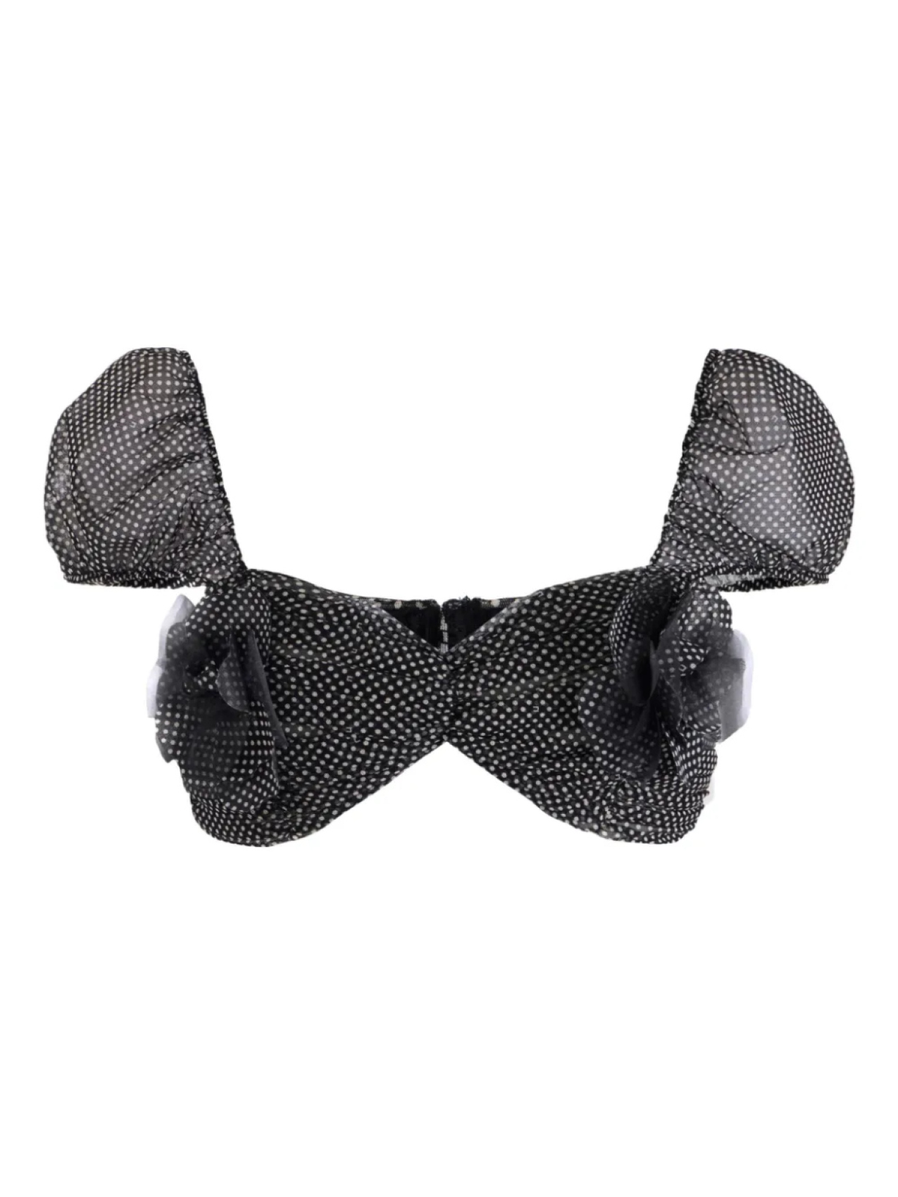 Топ с принтом в горошек Elisabetta Franchi, черный
Топ с принтом в горошек Elisabetta Franchi, черный