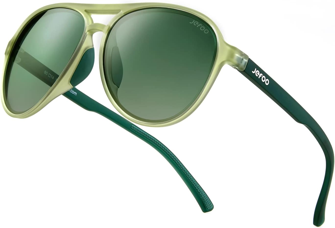 Поляризованные солнцезащитные очки-авиаторы Jefoo для женщин и мужчин, ретро-стиль, спортивные солнцезащитные очки для защиты от УФ-излучения UV400 на открытом воздухе, Transparent Green Frame / Dark Green Lens
Поляризованные солнцезащитные очки-авиаторы Jefoo для женщин и мужчин, ретро-стиль, спортивные солнцезащитные очки для защиты от УФ-излучения UV400 на открытом воздухе, Transparent Green Frame / Dark Green Lens