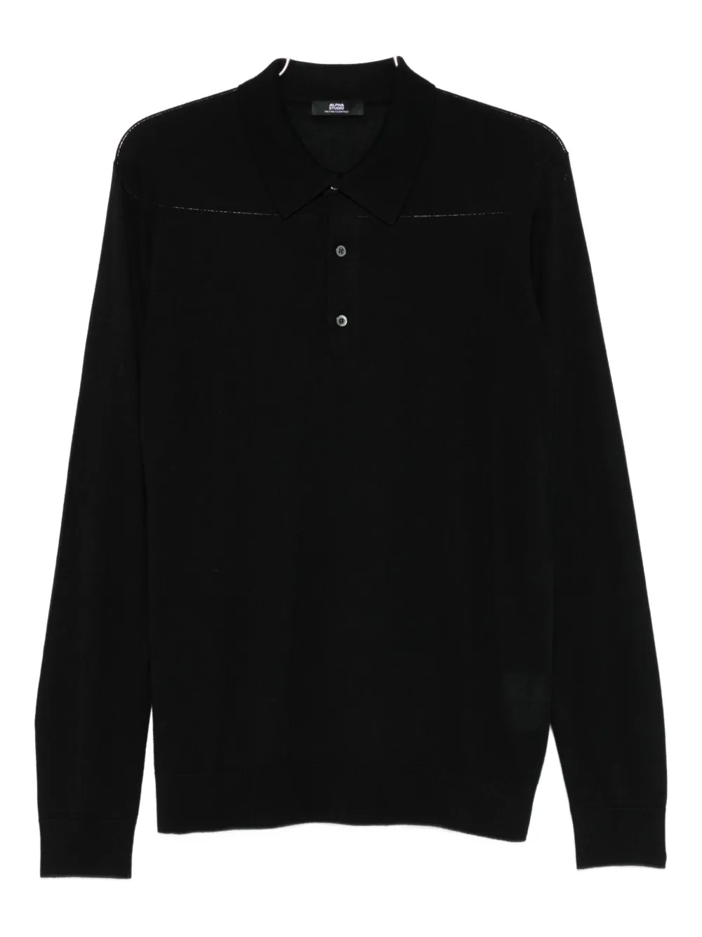 Тонко вязаное поло Alpha Studio, черный
Тонко вязаное поло Alpha Studio, черный