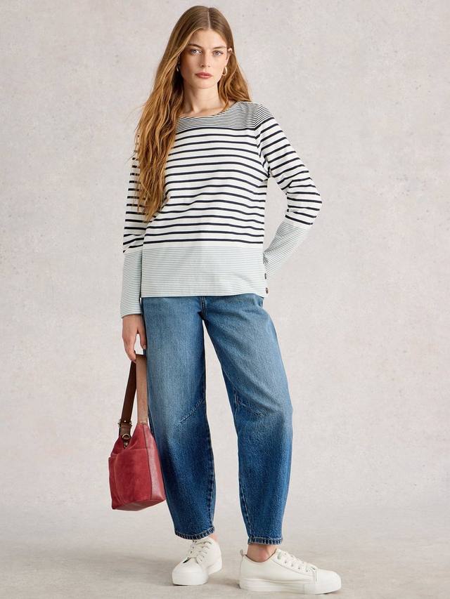 Топ Willow из хлопка с полосками и круглым вырезом White Stuff
Топ Willow из хлопка с полосками и круглым вырезом White Stuff