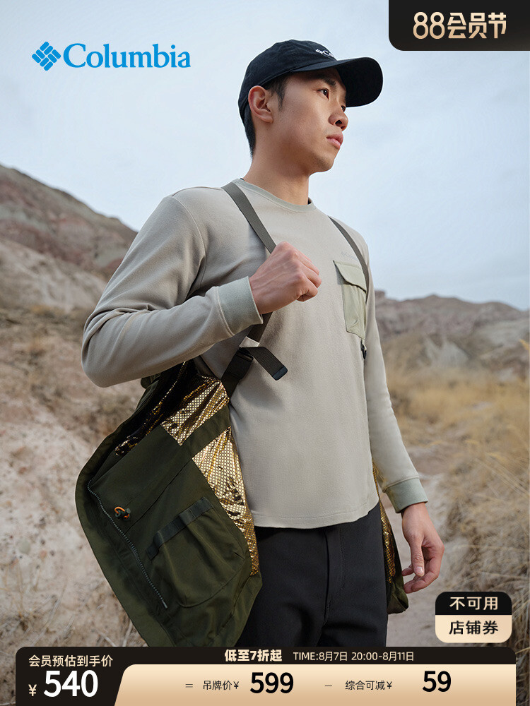 Мужская простая спортивная футболка Columbia с длинными рукавами, желтая
Мужская простая спортивная футболка Columbia с длинными рукавами, желтая