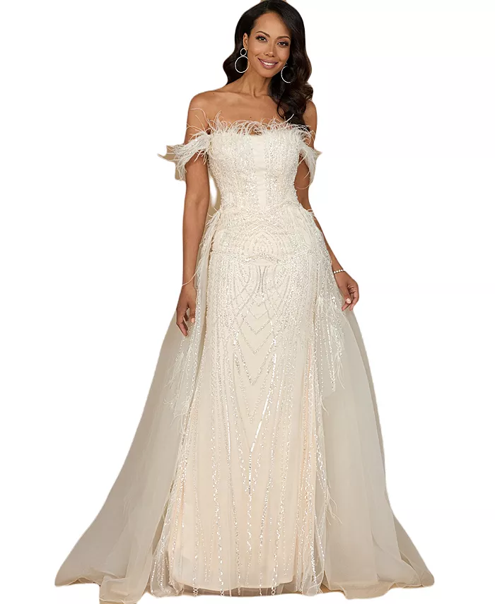 Женское платье Illusion Neck с длинными расклешенными рукавами Lara, слоновая кость/кремовый
Женское платье Illusion Neck с длинными расклешенными рукавами Lara, слоновая кость/кремовый