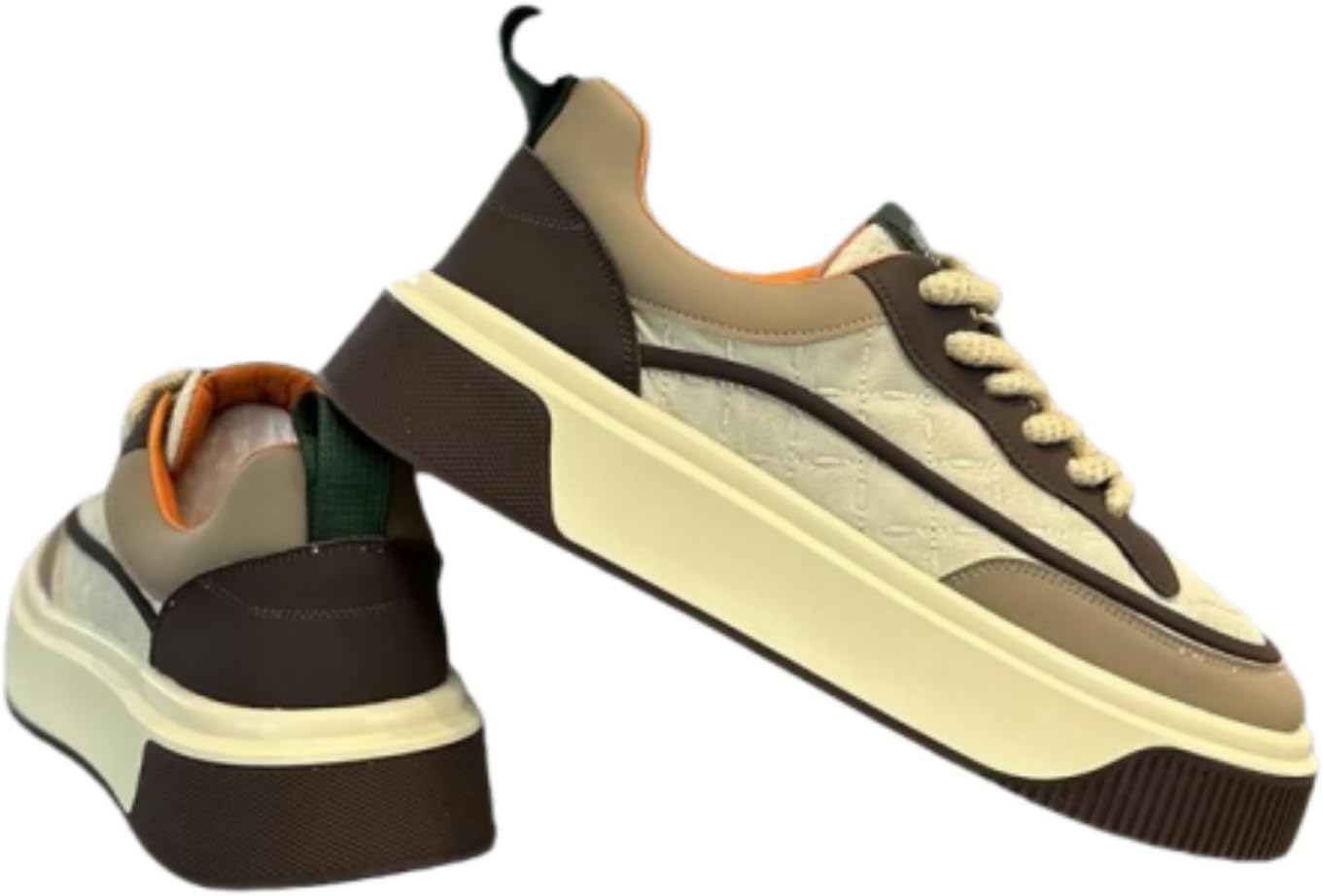 Мужские стильные кроссовки на платформе с цветными блоками, ретро повседневные шнурованные туфли с контрастной подкладкой, идеально подходят для повседневной носки и уличного стиля Aokisx, N3-coffee
Мужские стильные кроссовки на платформе с цветными блоками, ретро повседневные шнурованные туфли с контрастной подкладкой, идеально подходят для повседневной носки и уличного стиля Aokisx, N3-coffee