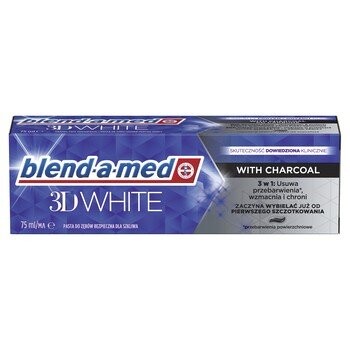 Зубная паста Blend-A-Med 3D White с углем 75 мл 
Зубная паста Blend-A-Med 3D White с углем 75 мл