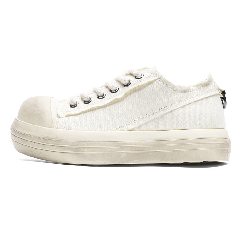 WEISHIBANGWEI Мужские парусиновые туфли белого цвета
WEISHIBANGWEI Мужские парусиновые туфли белого цвета