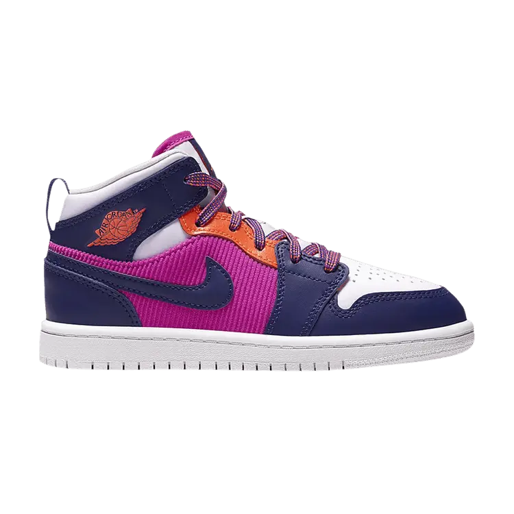 Кроссовки Air Jordan Air Jordan 1 Mid PS 'Regency Purple Fire Pink', розовый 
Кроссовки Air Jordan Air Jordan 1 Mid PS 'Regency Purple Fire Pink', розовый