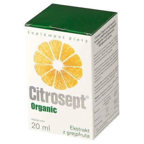 БАД, Citrosept Organic, экстракт грейпфрута, 20 мл 
БАД, Citrosept Organic, экстракт грейпфрута, 20 мл
