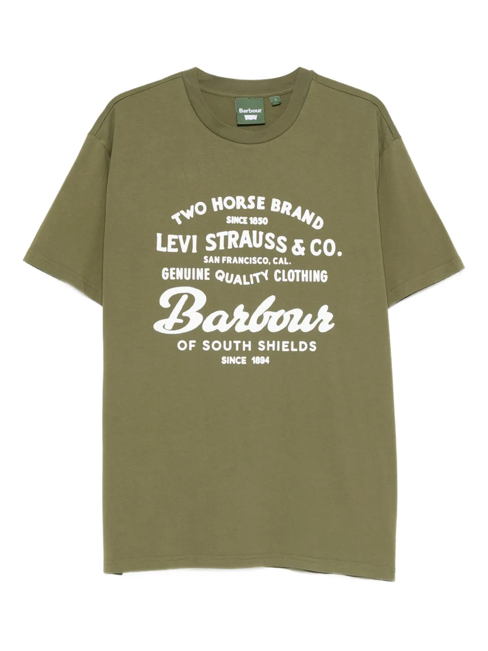 Футболка с графическим принтом X Levi's Barbour, зеленый
Футболка с графическим принтом X Levi's Barbour, зеленый