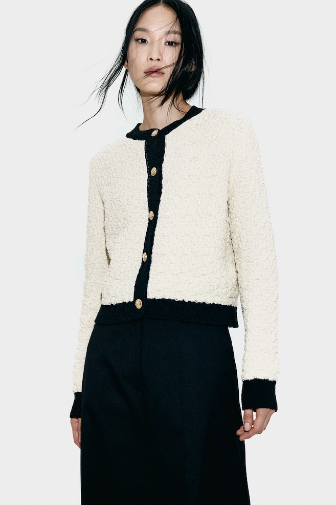 Кардиган из структурированной вязки H&M, бежевый
Кардиган из структурированной вязки H&M, бежевый